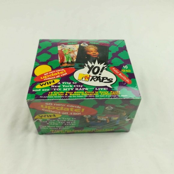 New Sealed VTG 1991 Yo MTV Raps Pro Set Card Box - Picture 2 of 4